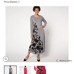 Gray long sleeve dress by Attitude by Renee new with tags