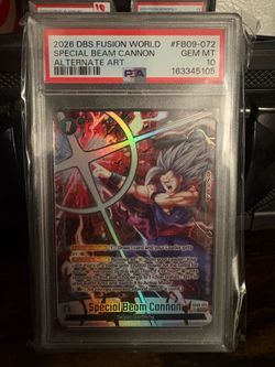 DBS Fusion World Special Beam Cannon Alternate Art PSA 10