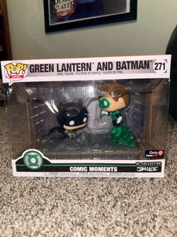 Green lantern and Batman Funko pops
