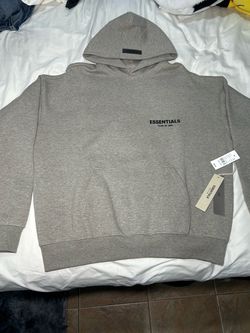 Essentials Fear Of God Hoodie - Dark Oatmeal - Size Small