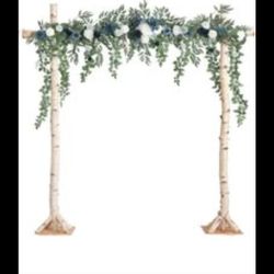 Brand New..Ling's Moment 6.5FT Backdrop Floral Garland, Spring Artificial Wedding Arch Flowers Sage