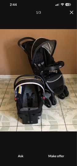 LIKE NEW GRACO CLICK CONNECT TRAVEL SYSTEM CAR SEAT STROLLER AND BASE!!!!