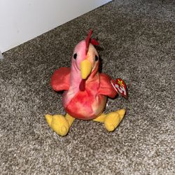 Rare Authentic Strut The Rooster Beanie Baby