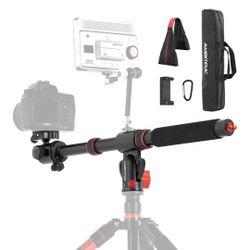 AMBITFUL 42"/106cm Aluminum Tripod Extension Arm - Aluminum Alloy 360° Rotatable Horizontal Tripod Center Axis Adjustable Extension Boom Arm for Camer