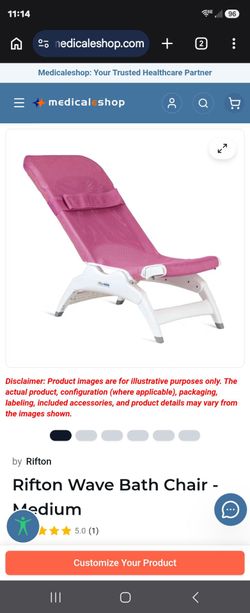 Bath disable chair pink