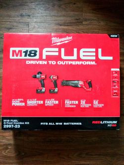 New milwaukee 3 tool combo kit