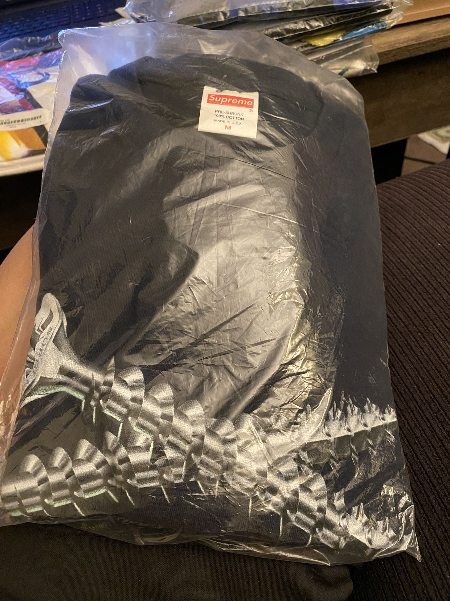 Supreme Screw Tee Navy Size M FW16