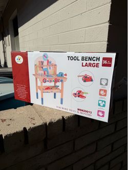 Smart Kids Wooden Work Tool Bench Children