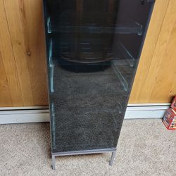 Glass cabinet with 6 shelves 