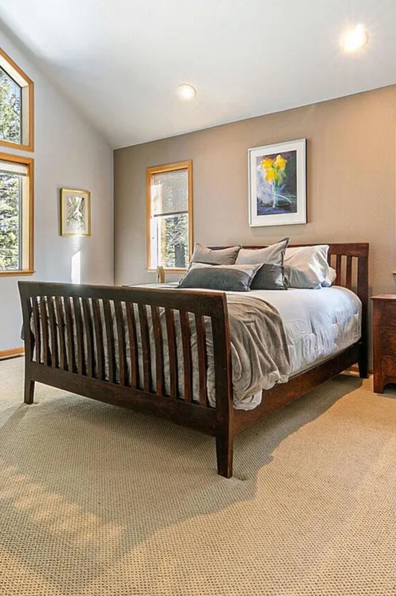 Solid Wood Queen Size Bed