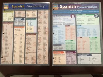 Quick study guides For Spanish Vocabulary And Spanish Conversation