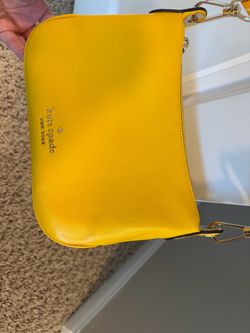 Kate Spade New York Yellow Leather Crossbody Bag