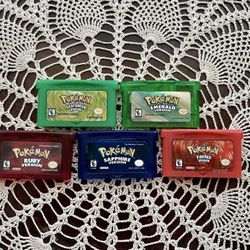 GBA Pokémon Game Lot