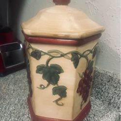 Ceramic Container 12”. H. 