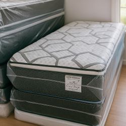 ✨ Brand New Twin Size Mattress 14” Pillow Top – Premium Quality at the Best Price | All Sizes in Stock & Same-Day Delivery Available 🚚