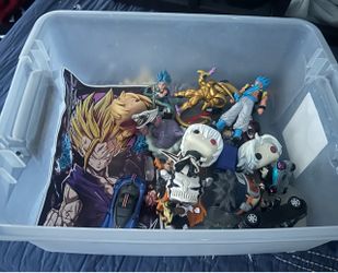 Mixed Anime Action Figures & Funko Pops Lot