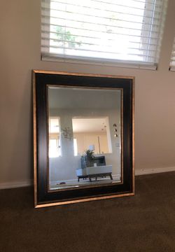 Gorgeous large mirror chocolate and gold