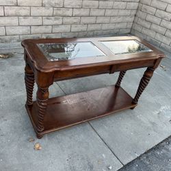 Beveled Glass Sideboard