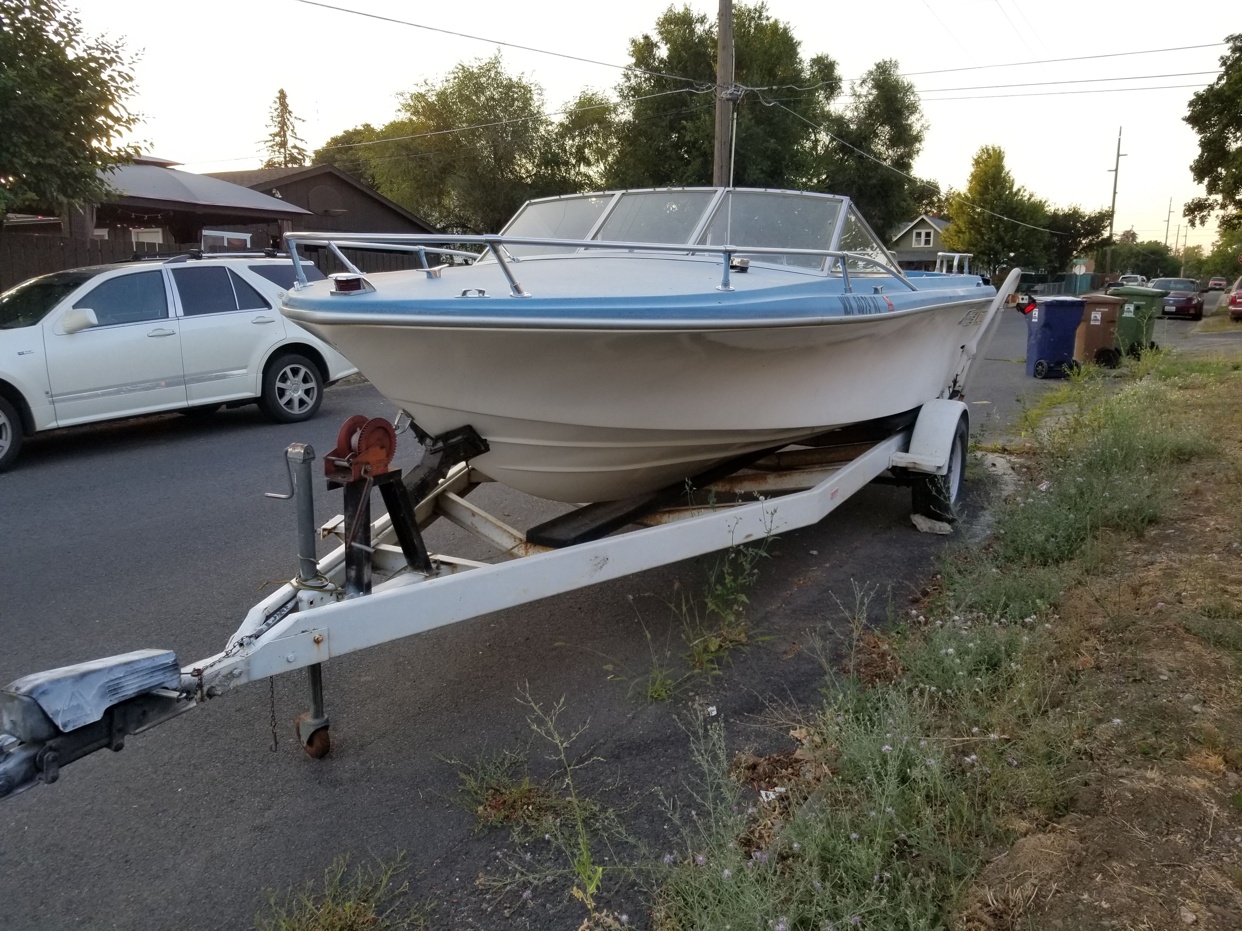 Old fiberform boat