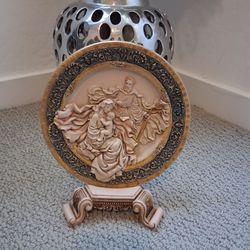 Renaissance Nativity Plate with Stand