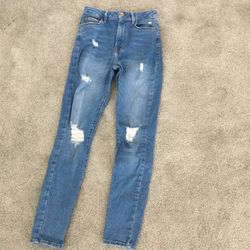 PERFECT LIKE NEW FOREVER 21 LIGHT BLUE WOMENS JEANS DENIM PANTS SIZE US 26 (GREAT FOR JUNIORS TOO)