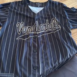 Vanderbilt Softball Baseball Black Jersey
