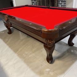 DLT 8’  Pool Table (Free Delivery + Pro Setup) All Accessories Included / New Felt Any color  