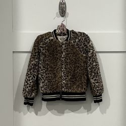 Art Class Leopard Print Bomber Jacket