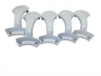 Set of 5 white metal fan blade replacement