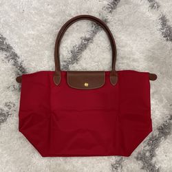 NEW Genuine Longchamp Classic LARGE Tote RED - DISCOUNTED 