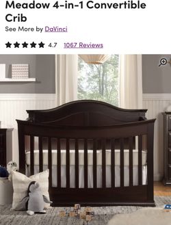 Brand new in original box Crib and 4 drawer dresser Set