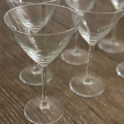 Set of 6 Martini Glasses