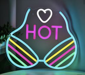 Beach Babe Cleavage Neon Is Here  And Ready Only one 