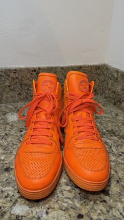 Men’s Orange GUCCI High top Sneakers 