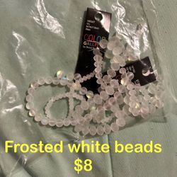 Frosted White Beads