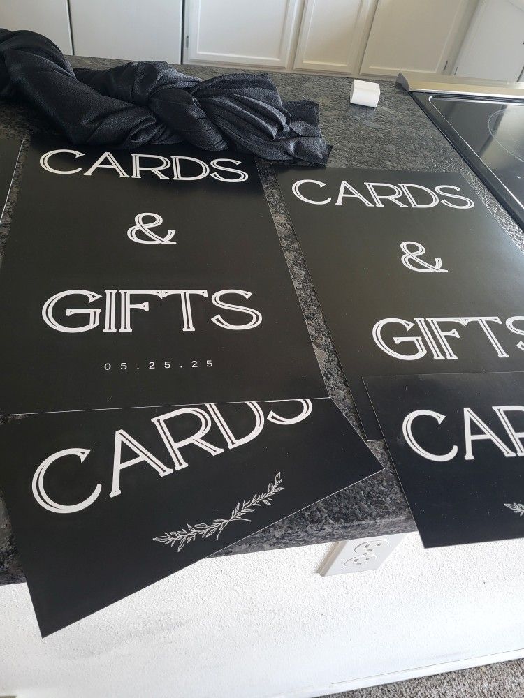 Wedding Card Box Signs