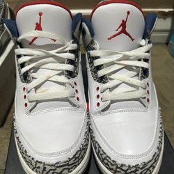 Jordan Retro True Blue 3 Size 10