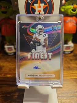 Anthony Richardson Topps Finest Gold Auto /50
