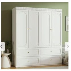 Wardrobe Closet With Drawers,  Armoire