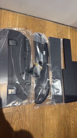 Black TV Stand Base Replacement Bracket Kit