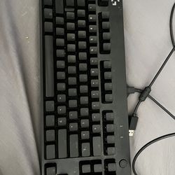 a Logitech G PRO Tenkeyless Gaming Keyboard.