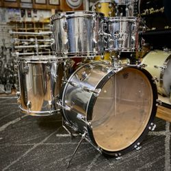 Rogers Chrome Over Wood Drum Kit – 1970s