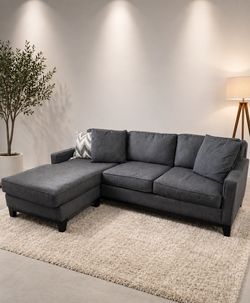 Gray sectional sofa(free delivery)