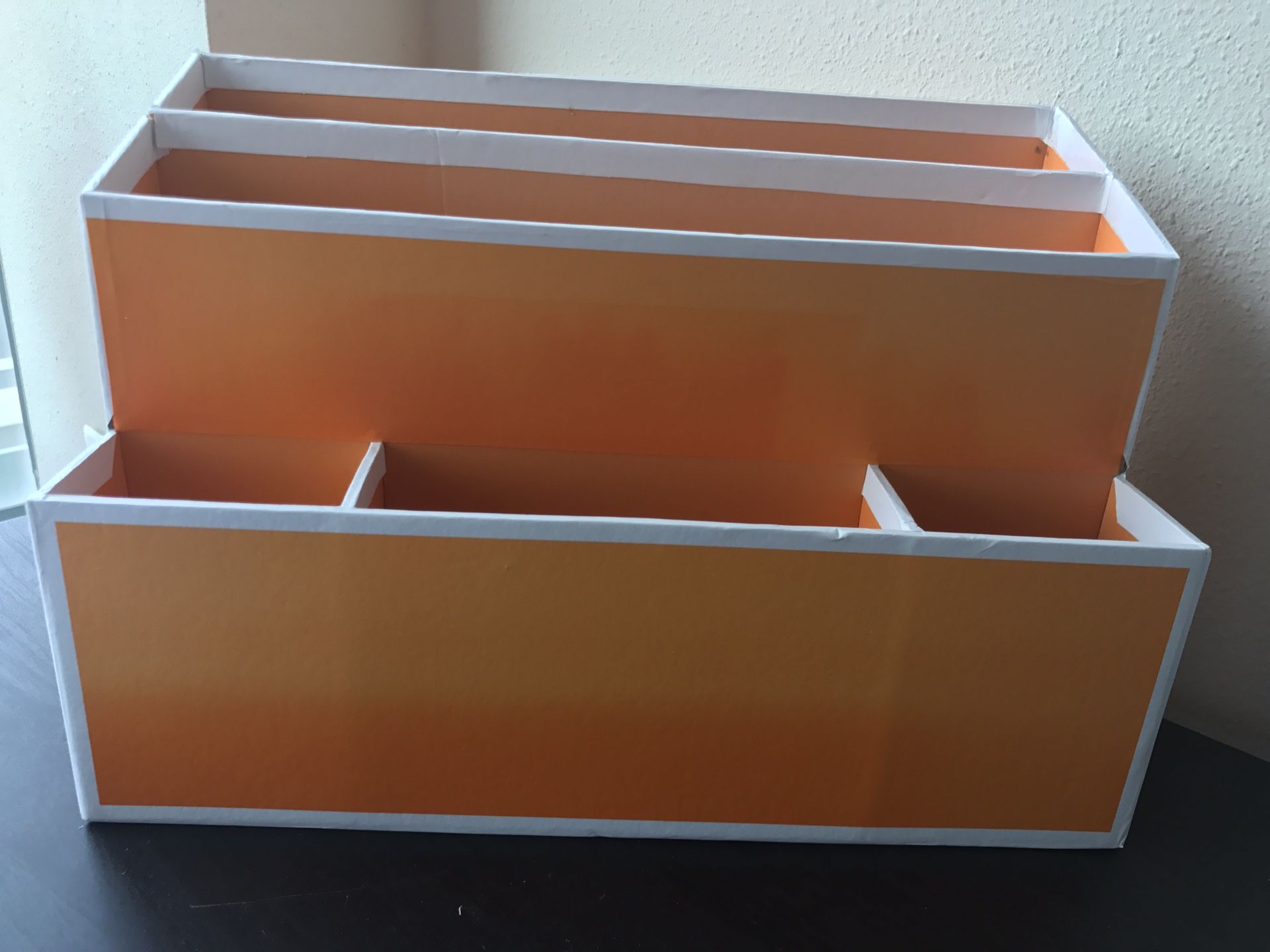 Orange Desk Organizer