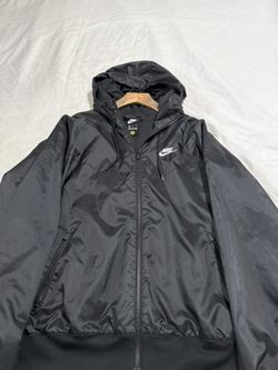Black Nike Windbreaker Zip-Up Jacket (L)