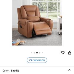 Leather Reclining Massage Chair-Like new