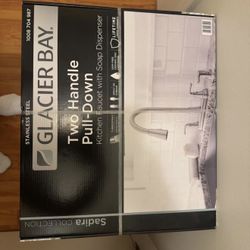 kitchen faucet with soap dispenser