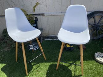 Set of 2 Counter Height Chairs Bar Stools