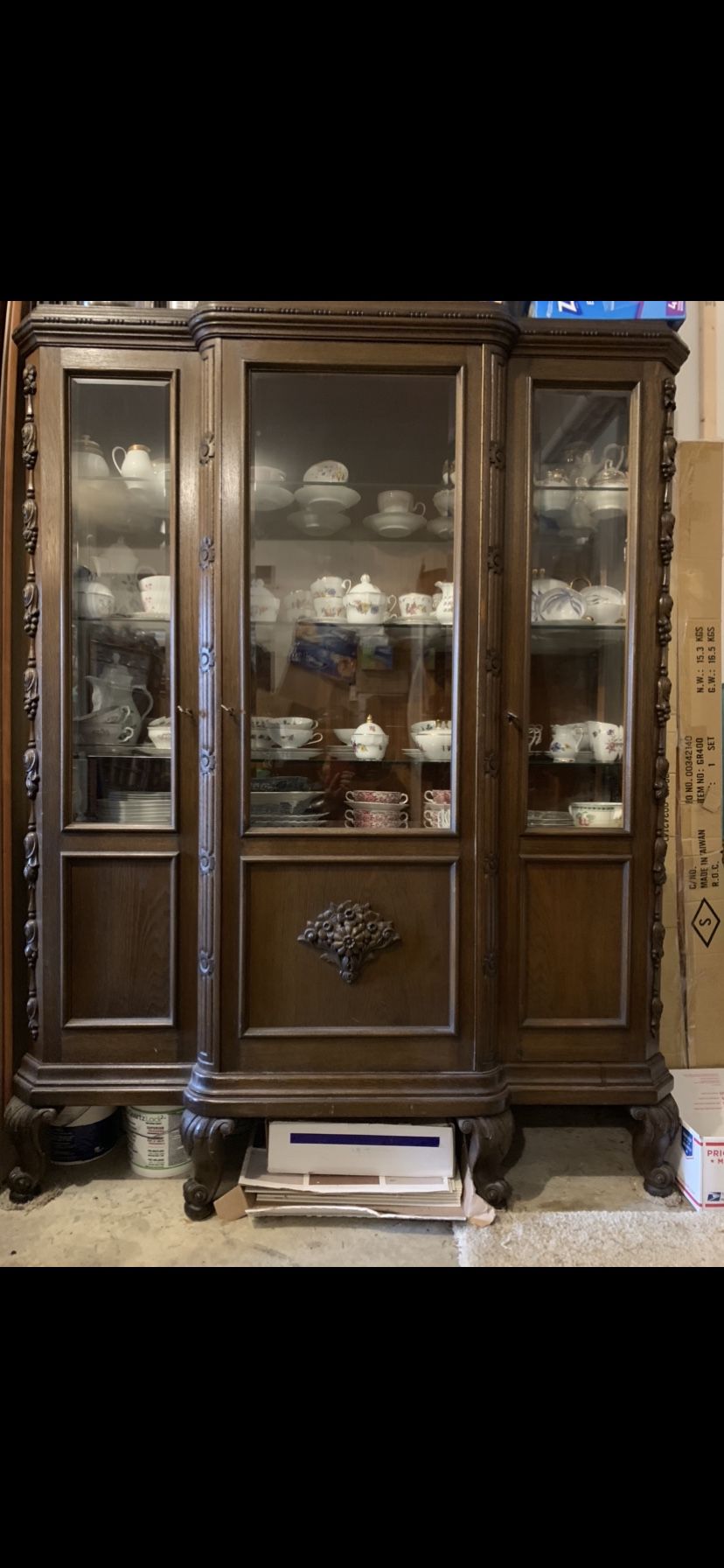 Antique Display Cabinet from Germany