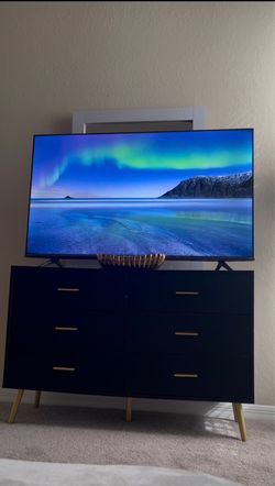 55” Smart TV + Modern Dresser Combo For Sale – $450 OBO